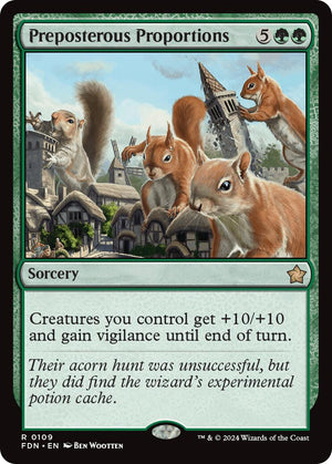 Preposterous Proportions [FDN/109] 2024 Magic: The Gathering