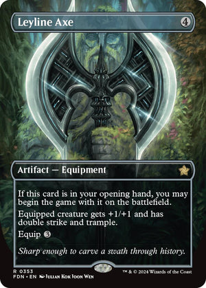 Leyline Axe (Borderless) [FDN/353] 2024 Magic: The Gathering