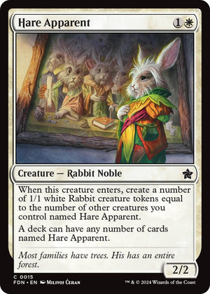 Hare Apparent [FDN/15] 2024 Magic: The Gathering