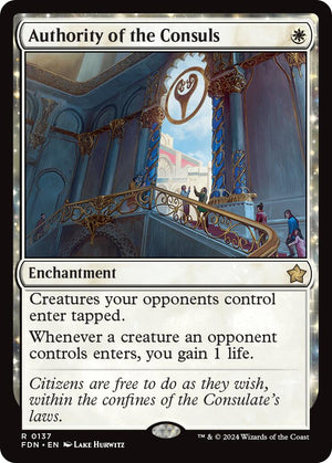 Authority of the Consuls [FDN/137] 2024 Magic: The Gathering