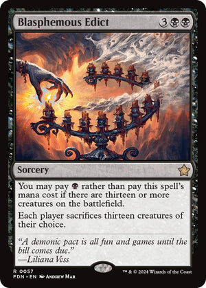 Blasphemous Edict [FDN/57] 2024 Magic: The Gathering