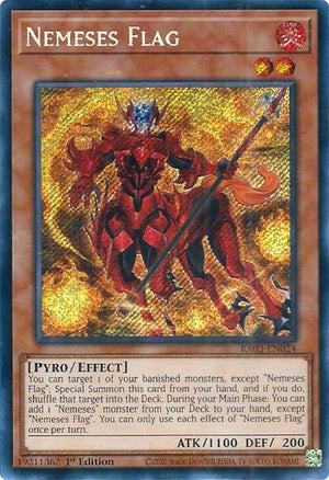 1st Edition Nemeses Flag (Secret Rare) [RA03-EN024 Near Mint] Secret Rare