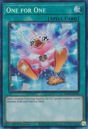 1st Edition One for One (Alternate Art) (PCR) [RA03-EN056 Near Mint]