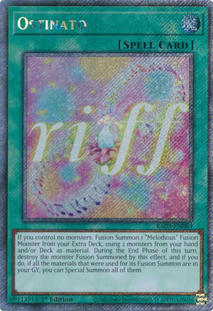 1st Edition Ostinato (Platinum Secret Rare) [RA03-EN064 Near Mint] Platinum Secret Rare