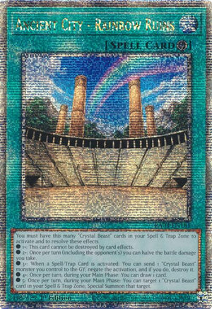 1st Edition Ancient City - Rainbow Ruins (Quarter Century Secret Rare) [RA03-EN181 Near Mint] Quarter Century Secret Rare