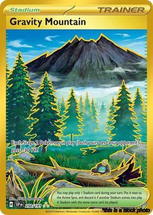 250/191 Gravity Mountain Hyper Rare Holofoil