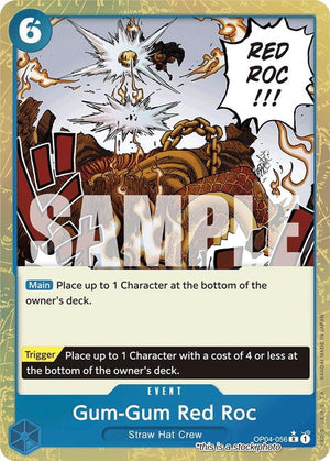 OP04-056 Gum-Gum Red Roc (Textured Foil) Rare