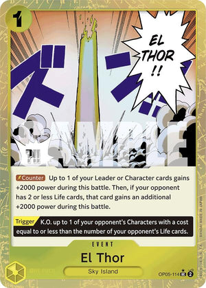 El Thor (Textured Foil) [OP05-114] Premium Booster -The Best
