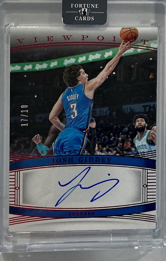 2023-24 Panini NT #VS-GID Josh Giddey  Signatures International #/18