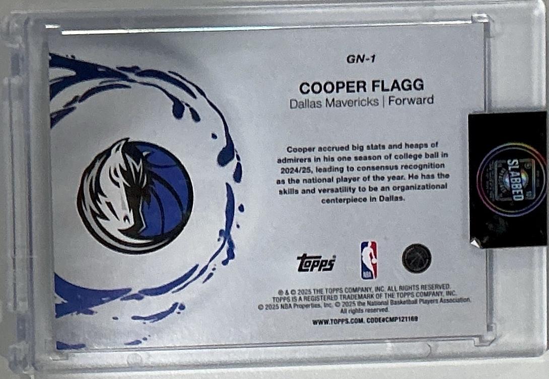 2025-26 Topps #GN-1 Cooper Flagg Generation Now