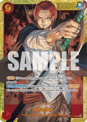 Shanks (OP01-120) (Reprint) [OP01-120] Premium Booster -The Best