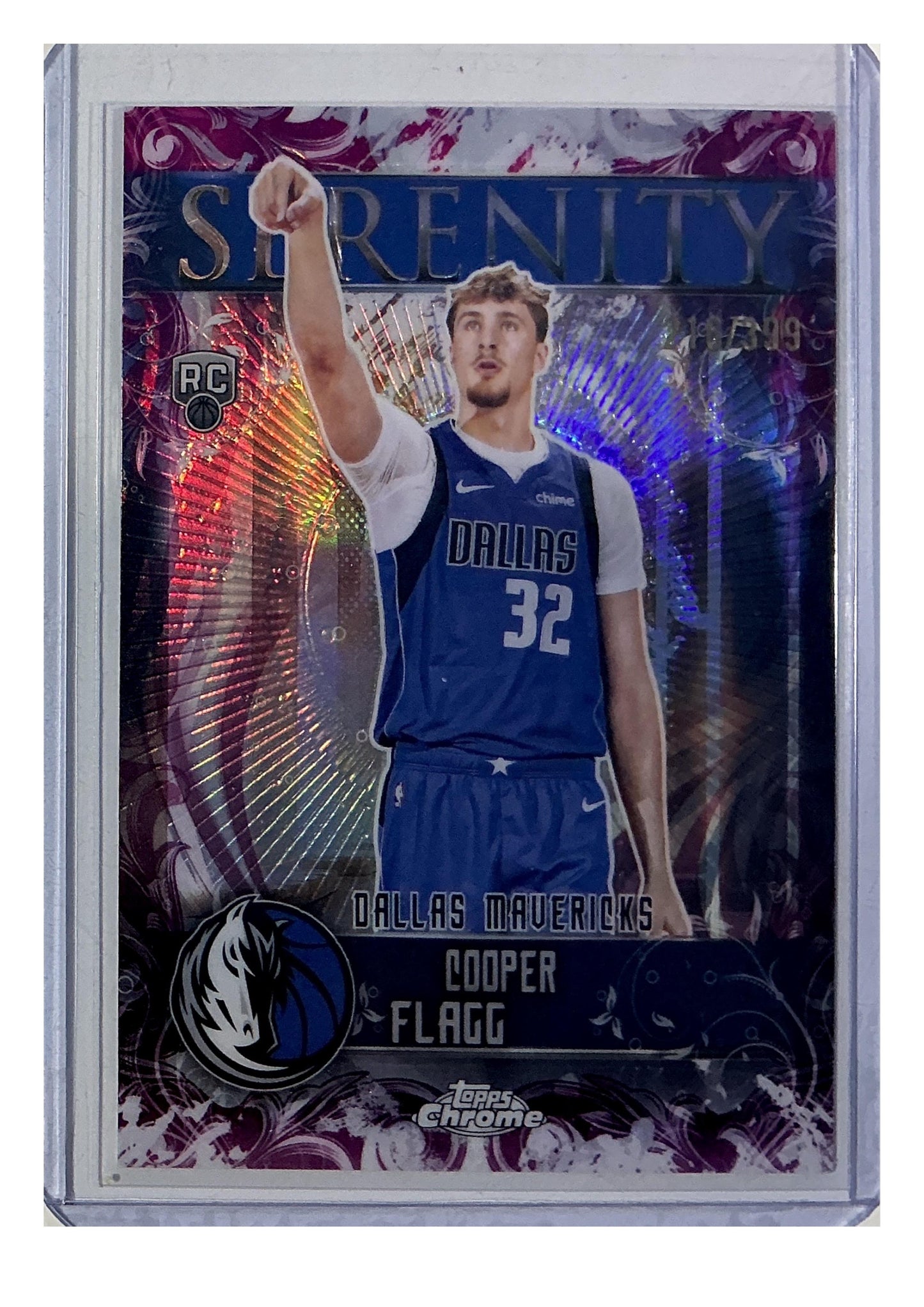 2025-26 Topps Chrome #SY-11 Cooper Flagg Serenity Magenta Refractor #/399