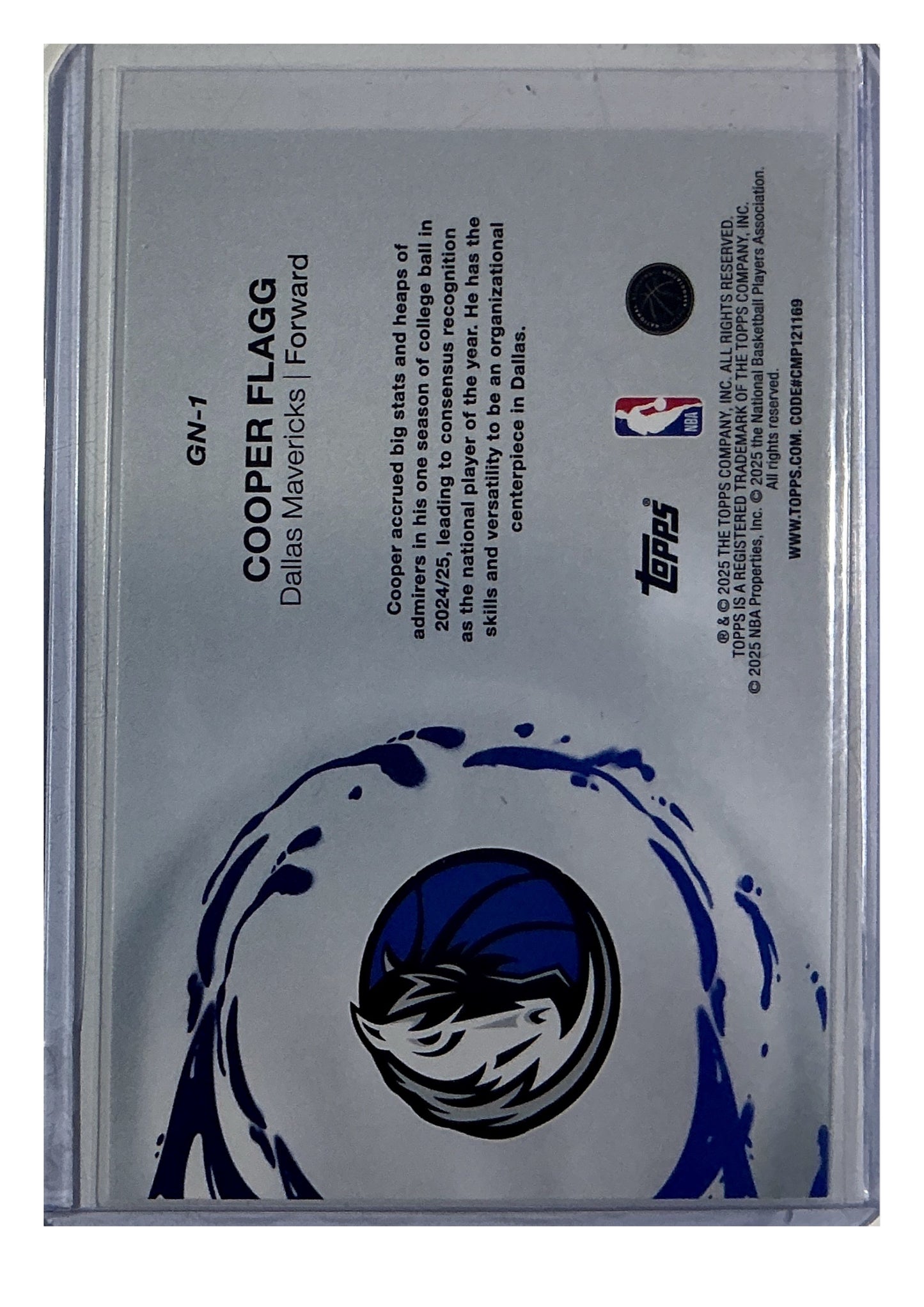 2025-26 Topps #GN-1 Cooper Flagg Generation Now