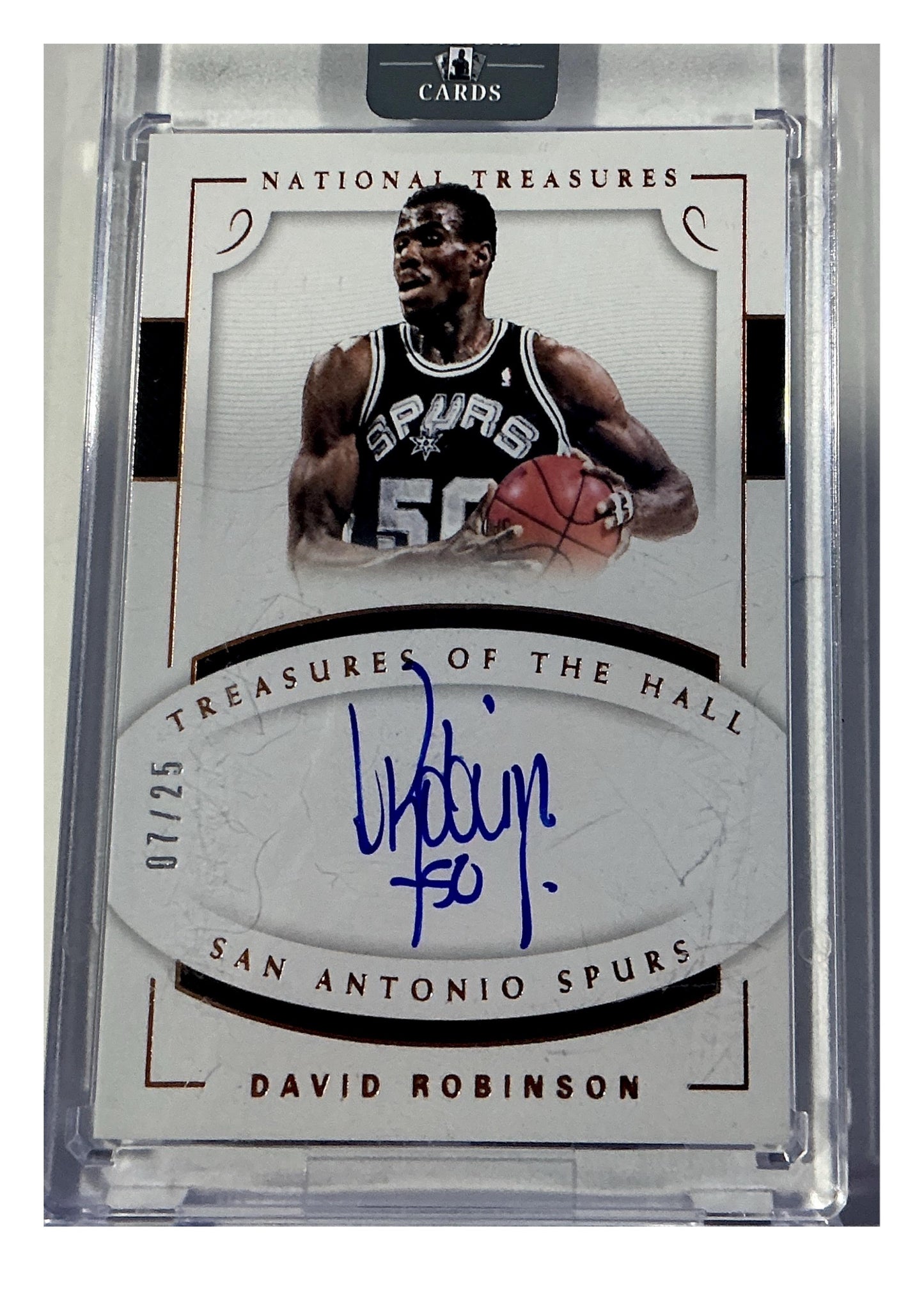 2017-18 Panini National Treasures #TH-DRB David Robinson Bronze #/25