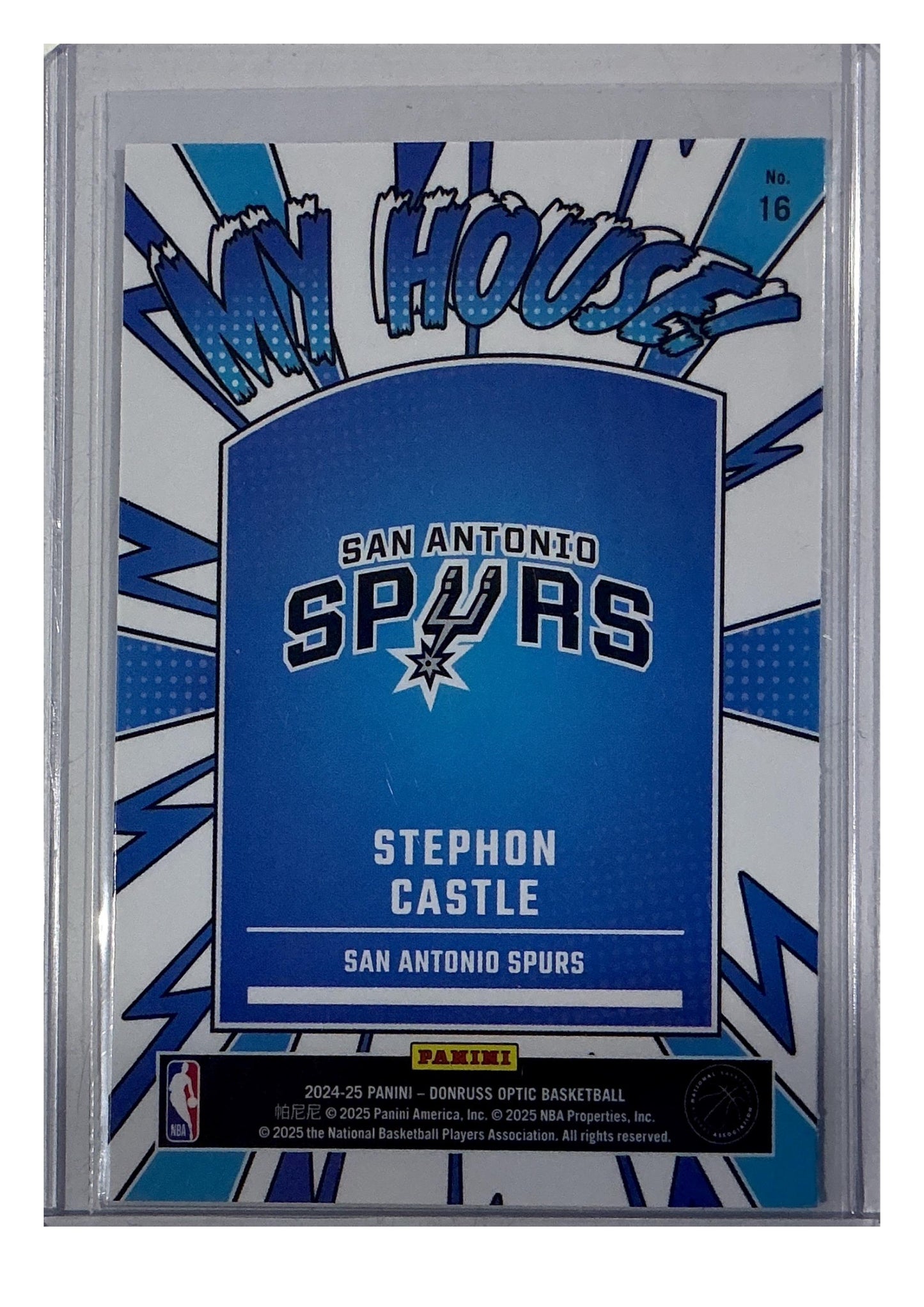 2024-25 Donruss Optic #16 Stephon Castle My House