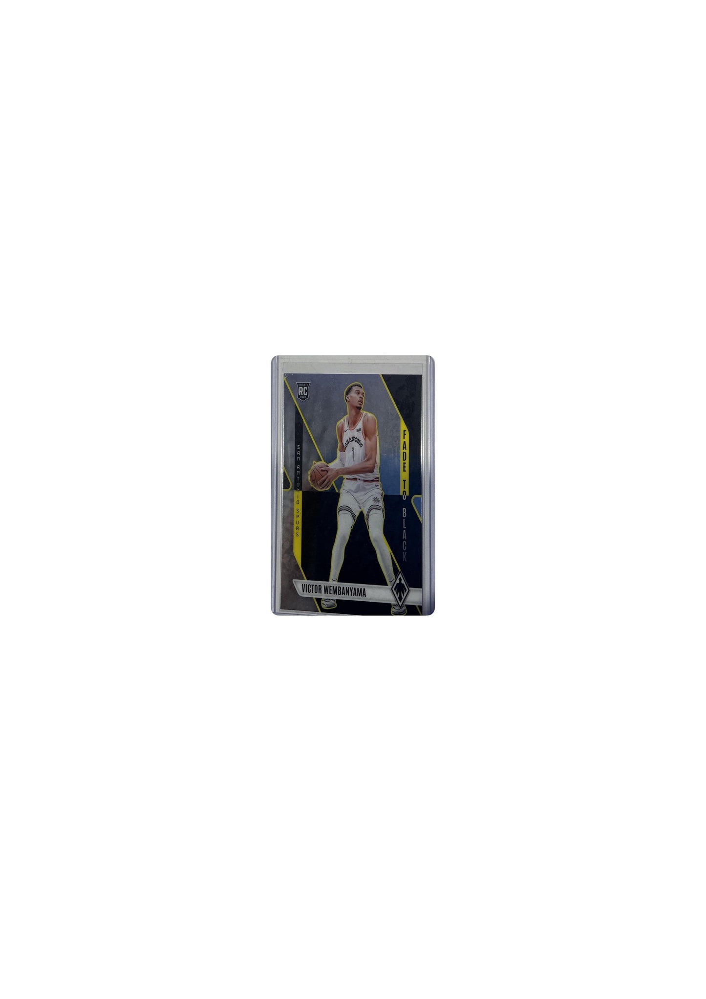 2023-24 Panini Phoenix #11 Victor Wembanyama Fade To Black Silver