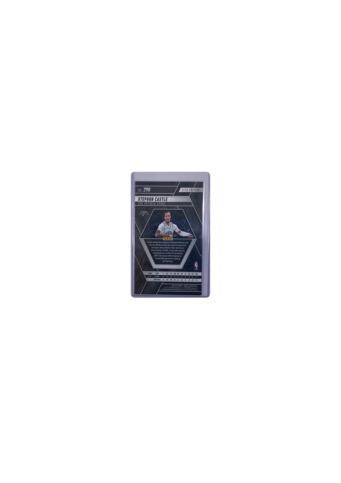 2024-25 Panini Mosaic #290 Stephon Castle