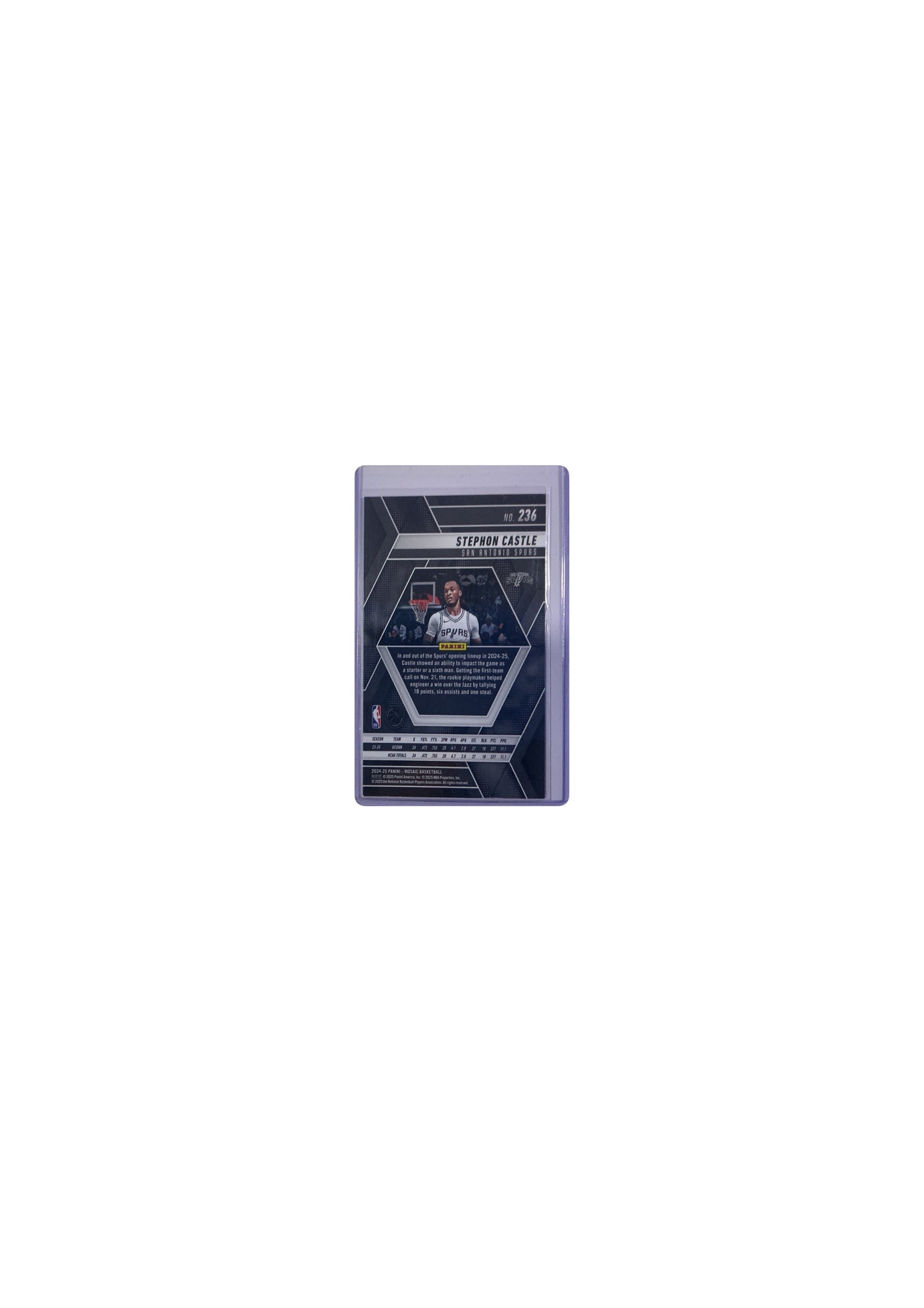 2024-25 Panini Mosaic #236 Stephon Castle