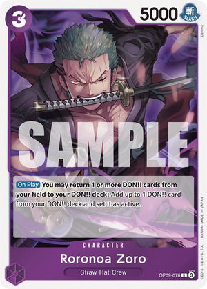 OP09-076 Roronoa Zoro (076) Rare