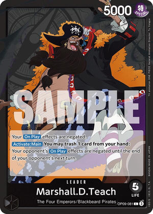 Marshall.D.Teach (081) [OP09-081] Emperors in the New World