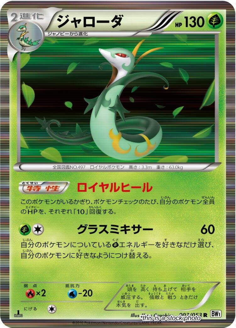 Japanese 003/053 Serperior Rare