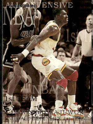 1994-95 Fleer #3 Hakeem Olajuwon All-Defensive Team