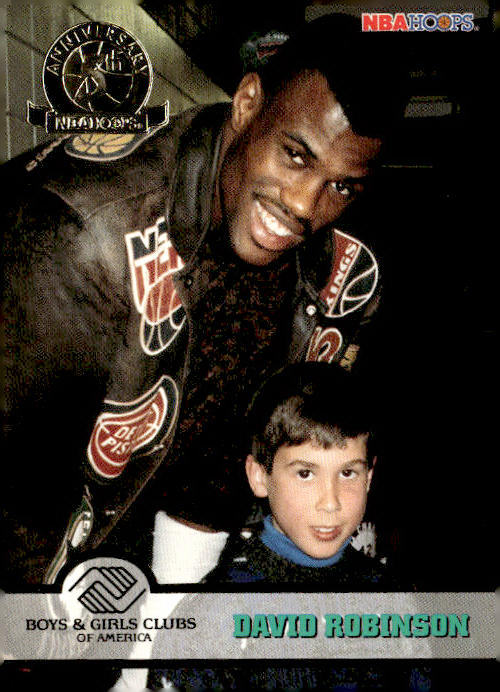 1993-94 Hoops #291 David Robinson Fifth Anniversary Gold
