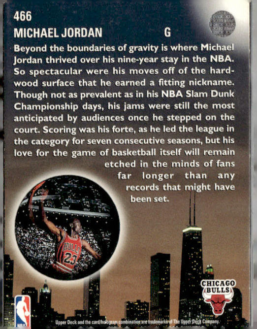 1993-94 Upper Deck #466 Michael Jordan