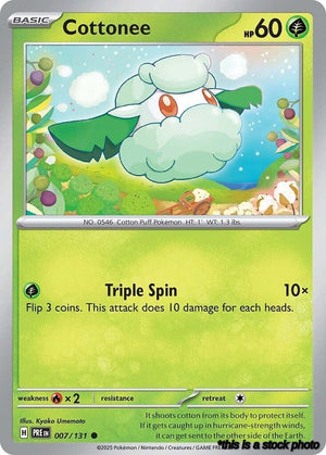 Normal Cottonee [007/131 Near Mint ]