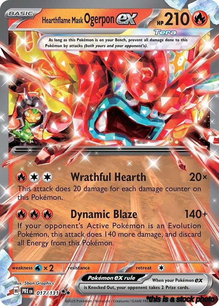 017/131 Hearthflame Mask Ogerpon ex Double Rare Holofoil