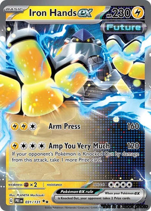 Holofoil Iron Hands ex - 031/131 [031/131 Lightly Played ]