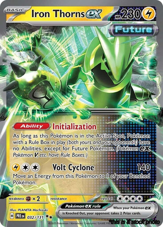Double Rare Iron Thorns ex [032/131 Lightly Played ]