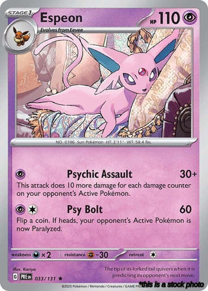 Rare Espeon [033/131 Near Mint ]