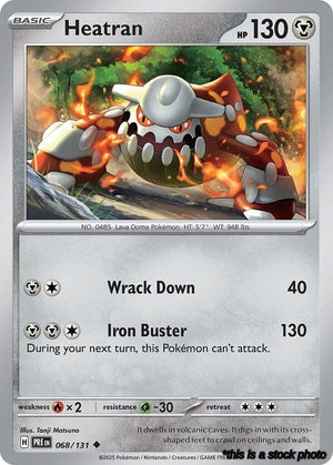 068/131 Heatran Uncommon Reverse Holofoil