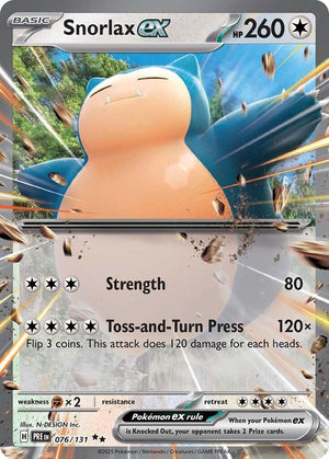 Double Rare Snorlax ex [076/131 Near Mint ]