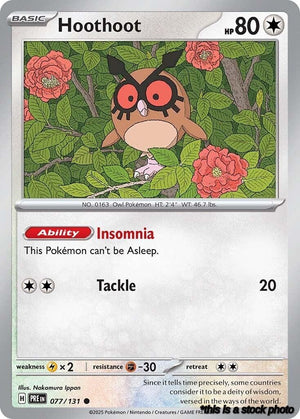 Normal Hoothoot [077/131 Near Mint ]