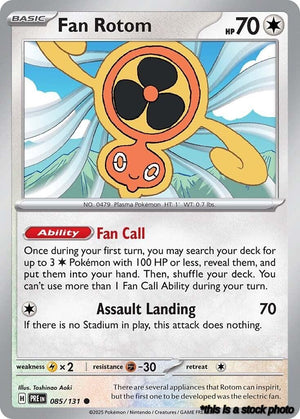 Common Fan Rotom [085/131 Near Mint ]