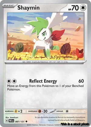 Reverse Holofoil Shaymin [087/131 Near Mint ]
