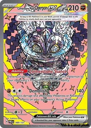 Holofoil Cornerstone Mask Ogerpon ex - 160/131 [160/131 Near Mint ]