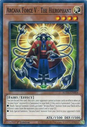 1st Edition Arcana Force V - The Hierophant [SUDA-EN004 Near Mint] Common / Short Print
