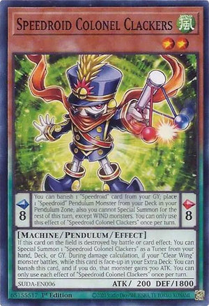 1st Edition Speedroid Colonel Clackers [SUDA-EN006 Near Mint] Common / Short Print