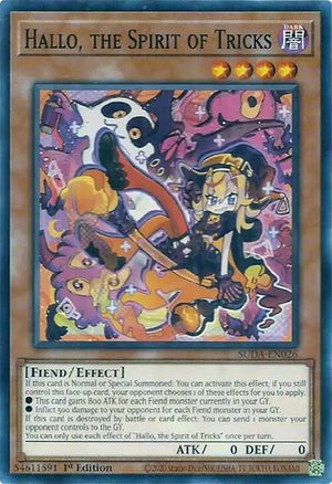 1st Edition Hallo, the Spirit of Tricks [SUDA-EN026 Near Mint] Common / Short Print