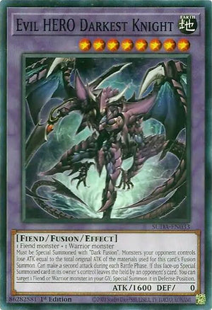 1st Edition Evil HERO Darkest Knight [SUDA-EN033 Near Mint] Common / Short Print