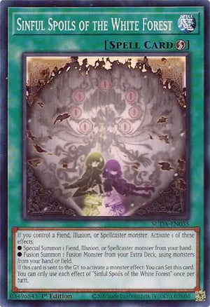 1st Edition Sinful Spoils of the White Forest [SUDA-EN055 Near Mint] Common / Short Print