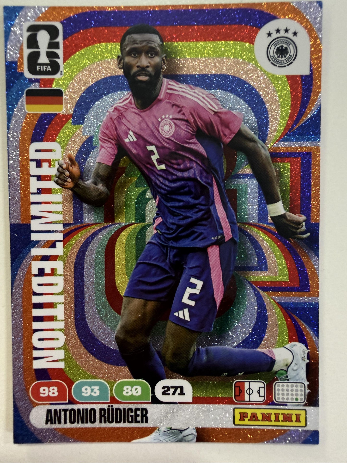 2026 Panini Adrenalyn XL FIFA World Cup #NNO Antonio Rudiger Limited Edition