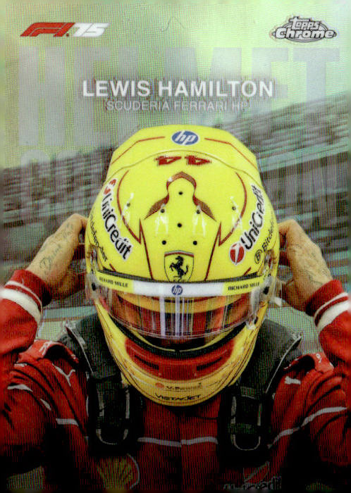 2025 Topps Chrome Formula 1 #HC-2 Lewis Hamilton Helmet Collection