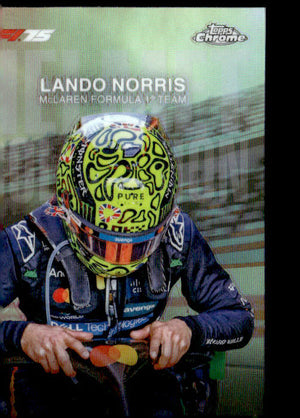 2025 Topps Chrome Formula 1 #HC-4 Lando Norris Helmet Collection