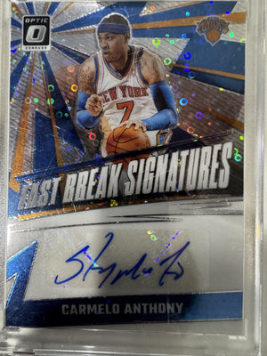 2024-25 Donruss Optic #FBS-MEL Carmelo Anthony Fast Break Signatures