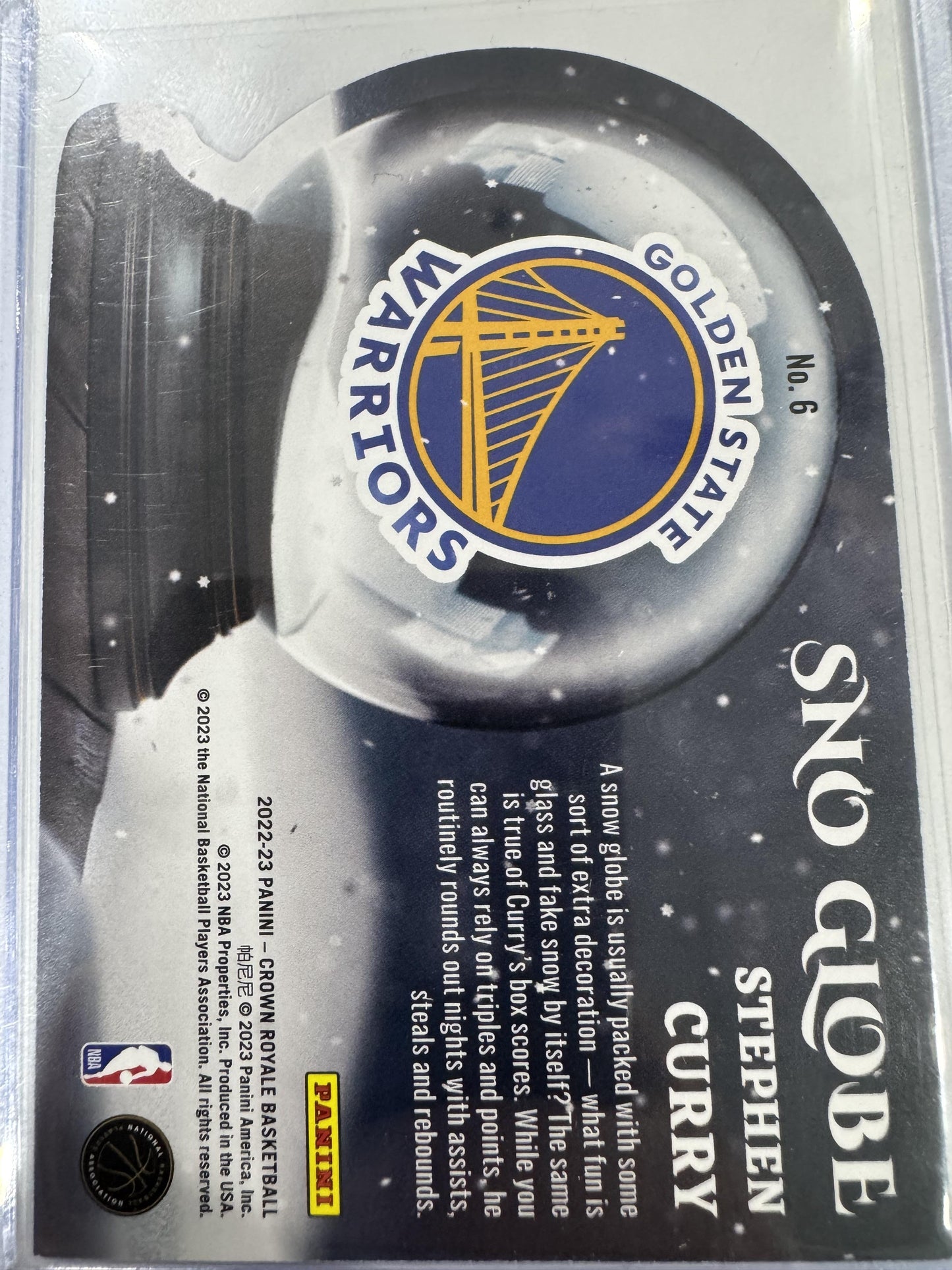 2022-23 Panini Crown Royale #6 Stephen Curry Sno Globe Asia Red