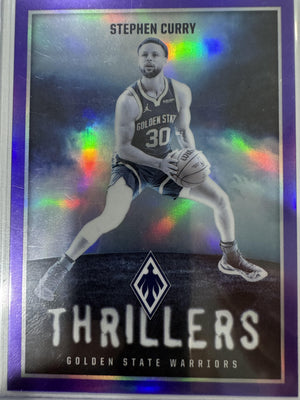 2023-24 Panini Phoenix #3 Stephen Curry Thrillers Purple #/75